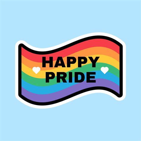 Happy Pride Month Rainbow Flag Sign Design 2273409 Vector Art at Vecteezy