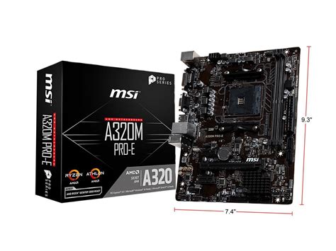 Used - Like New: MSI PRO A320M PRO-E AM4 Micro ATX AMD Motherboard - Newegg.com