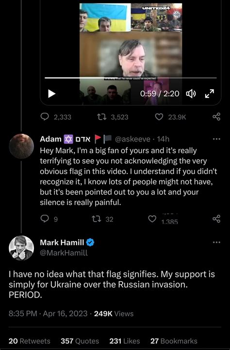 Mark Hamill being silly again, not caring about a banderite flag in a zoom call he did - Hexbear