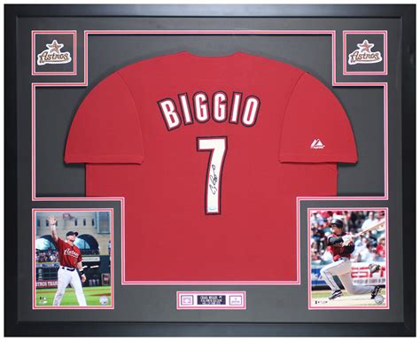 Craig Biggio Signed Astros 35x43 Custom Framed Jersey Display (TriStar Hologram) | Pristine Auction