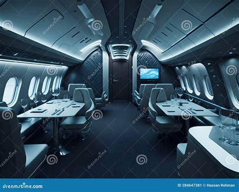 Futuristic Luxurious Corporate Plane Interior Design. Ai Generated ...