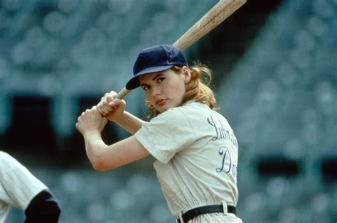 Geena Davis as Dottie Hinson Then | A League of Their Own Cast Photos ...