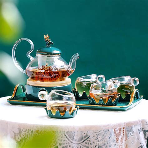 Beautiful Glass Tea Set - ApolloBox