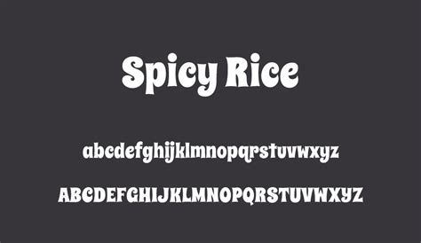 Spicy Rice font - Spicy Rice font download