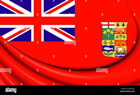 3D Canadian Red Ensign (1868-1921). 3D Illustration Stock Photo - Alamy