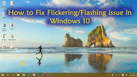 How to fix flickering screen issue in windows 10 - YouTube