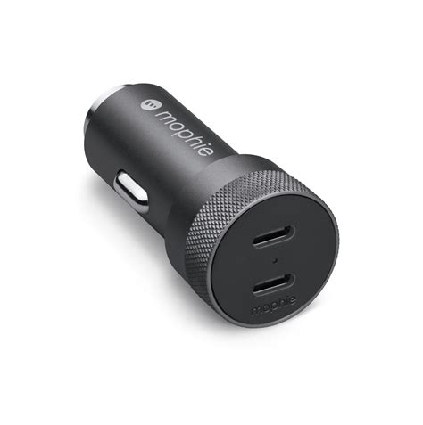 mophie Dual USB-C 40W Car Charger - Apple