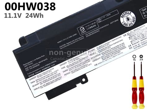 Lenovo ThinkPad T470S long life replacement battery | Canada Laptop Battery