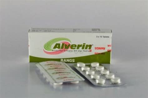 Alverin Tablet 60mg - medicine - Arogga - Online Pharmacy of Bangladesh