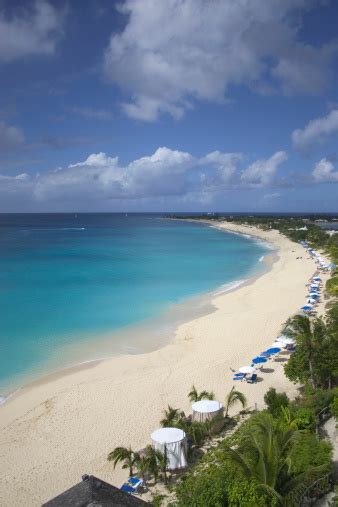 La Samanna Beach In St Maarten Stock Photo - Download Image Now - Beach ...