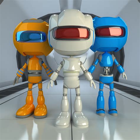 3d robot character