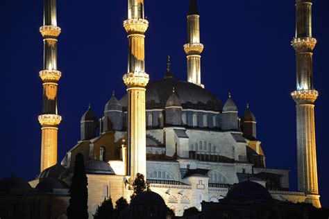 Edirne - Selimiye Mosque at Night (3) | Bursa to Edirne | Pictures ...