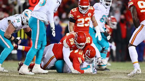 SACK: Kansas City Chiefs defensive linemen George Karlaftis and Chris Jones combine for a ...