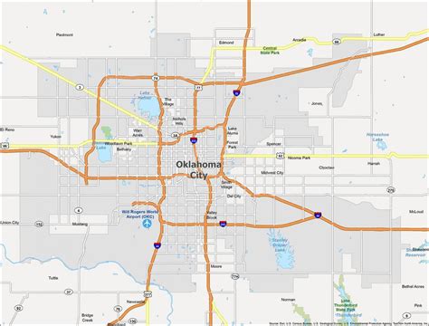 Oklahoma City Map - GIS Geography