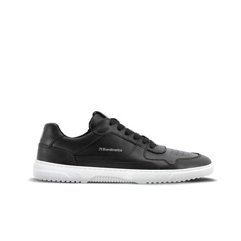 Barefoot Sneakers Barebarics Zing - Black & White - Leather | Barebarics