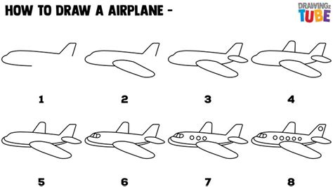 How To Draw Aeroplane Step By Step Easy Aeroplane Drawing And | Images and Photos finder