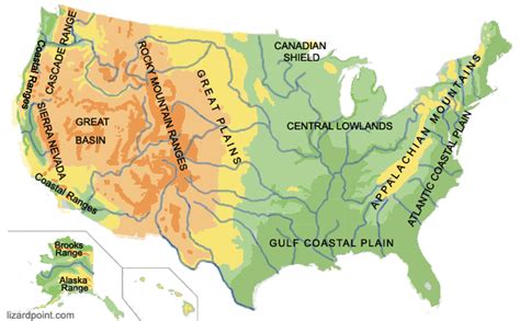 Test your geography knowledge - USA: geophysical regions quiz | Lizard Point Quizzes