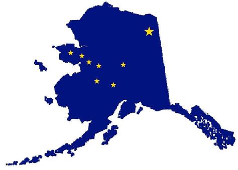 FLAGS AND COAT OF ARMS: USA,ALASKA STATE