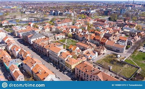 Klaipeda, Lithuania - April 24 2020: Klaipeda Old Town, Photographed by Drone from Above ...