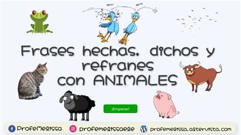 Descubrir 39+ imagen frases hechas con animales - Viaterra.mx