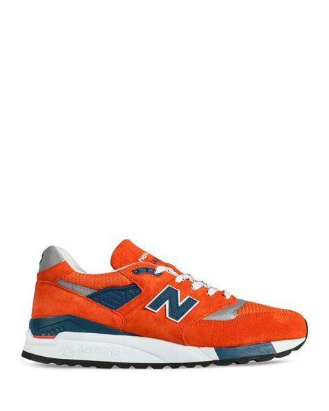 New balance Made In Usa 998 Sneakers in Orange for Men | Lyst