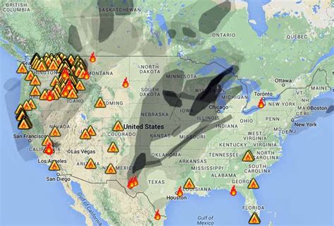 Wildfire smoke map, August 31, 2015 - Wildfire Today