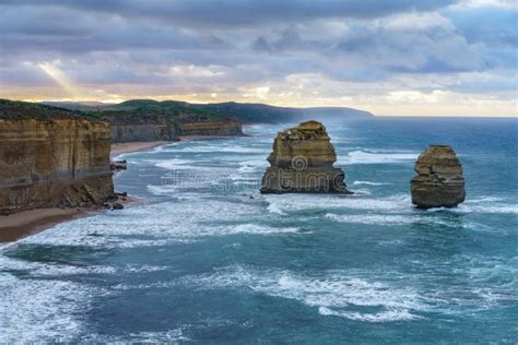 Gibson Steps at Sunrise, Twelve Apostles, Great Ocean Road in Victoria, Australia Stock Photo ...