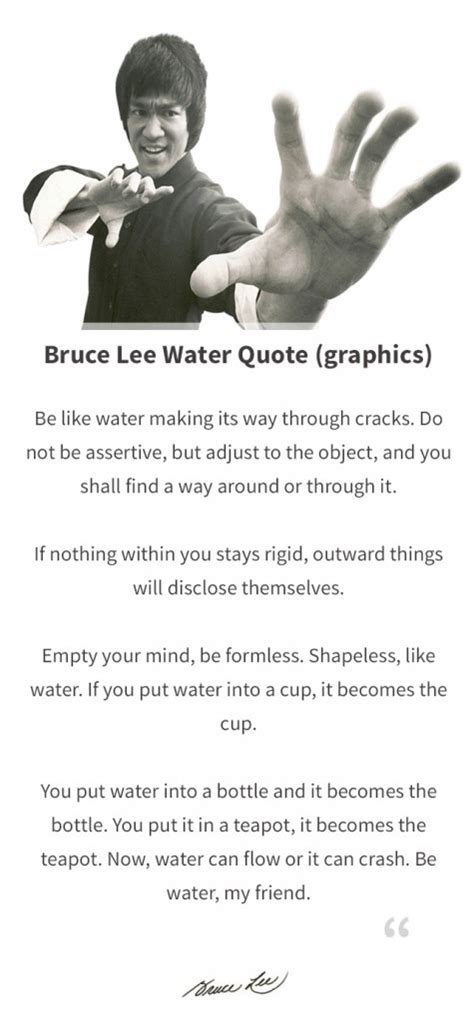 Bruce Lee Water Quote (Graphics) - The World of Positive Energy