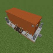 Flat Wagon with Container - Blueprints for MineCraft Houses, Castles, Towers, and more | GrabCraft