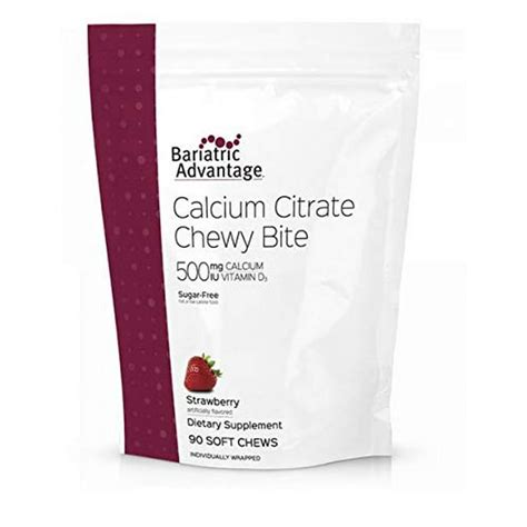 Bariatric Advantage Calcium Citrate Chewy Bites 500 mg - For Bariatric ...