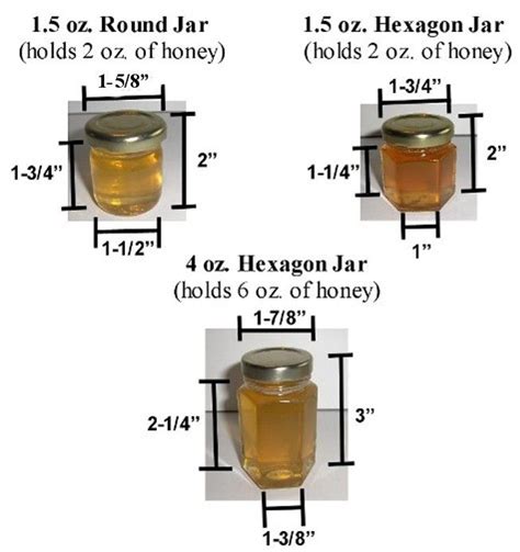 Honey Jar Sizes has honey at 1.90 including labels Diy Wedding Projects, Diy Projects, Wedding ...