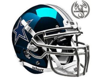 Dallas Cowboys Chrome Navy Concept Mini Helmet | Cool football helmets, Cowboys helmet, Football ...