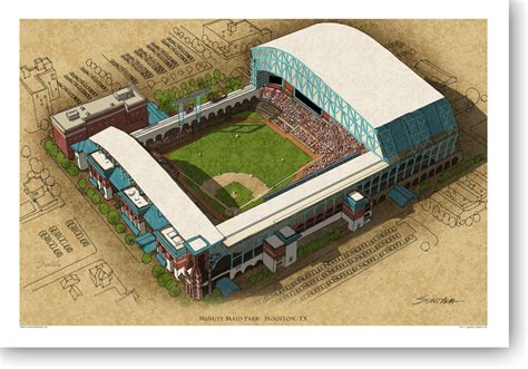 There Used To Be A Ballpark Minute Maid Park 13x19 Large Print - There ...