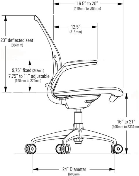 Office Chair With Dimensions - Leon Furniture