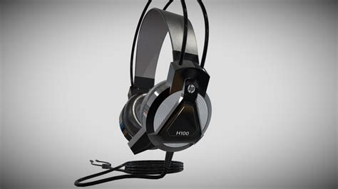 HP H100 Gaming Headset with Mic - Download Free 3D model by shadowsudip [dd2a70f] - Sketchfab