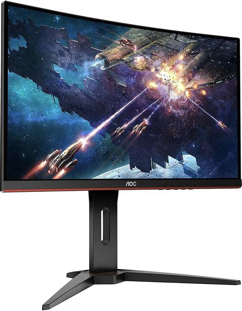 AOC C24G1A 24" Curved Frameless Gaming Monitor, FHD 1920x1080, 1500R ...