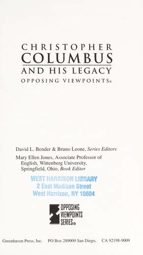 Christopher Columbus and his legacy (1992 edition) | Open Library