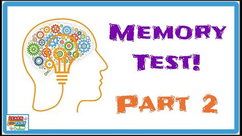 Test Your Memory With This FUN Memory Test! - YouTube