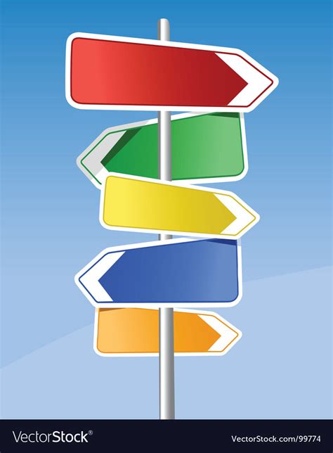 Signpost Royalty Free Vector Image - VectorStock