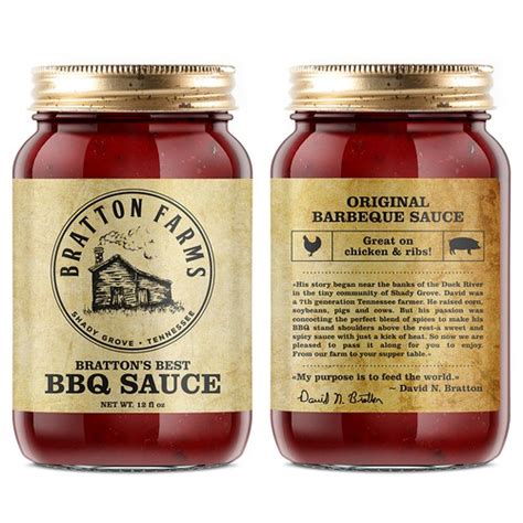 Design a rustic label for BBQ Sauce | Product label contest