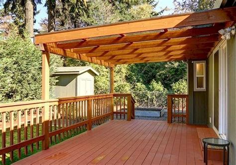 Covered Deck and Pergola Roof Design Ideas (13) | Pergola, Budget patio ...