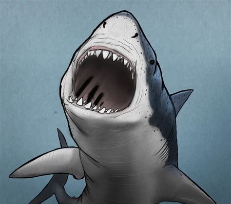 ArtStation - Megalodon, Paulo Leite | Digital painting, Artwork, Megalodon