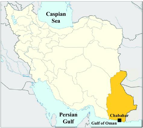 Map of Iran and location of Chabahar. | Download Scientific Diagram