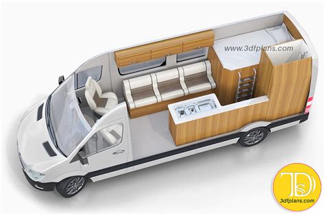 3D Layout Design for Caravans, Motorhomes - 3D Floor Plans