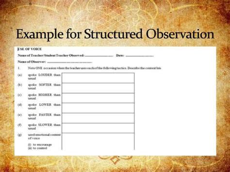 Observation method of psychology