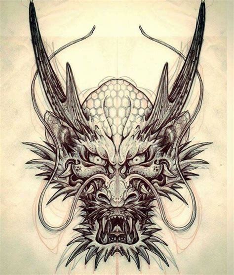 38 best Japanese Dragon Tattoo Head images on Pinterest | Japanese ...