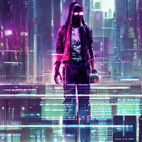 highly detailed portrait of a cyberpunk hacker in | Stable Diffusion ...