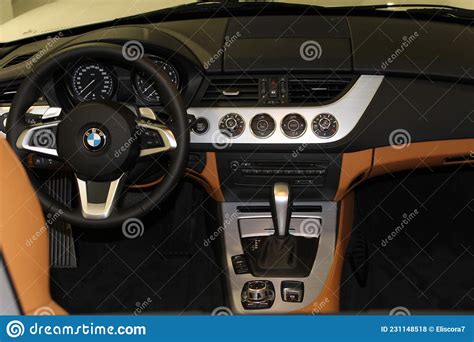 BMW Z4 Roadster: Black Interior with Leather Seats and Brushed Steel ...