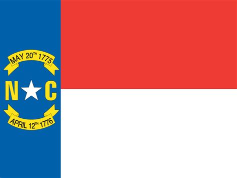 North Carolinian Flag (Flag of North Carolina) - US State