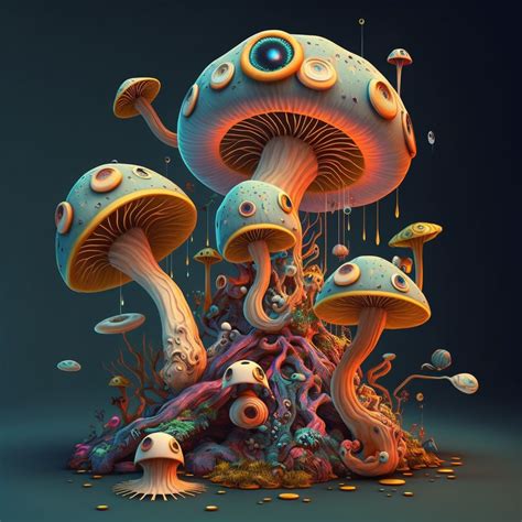 Weirdcore Mushroom Art Archangel Tattoo, Trippy Mushrooms, Mushroom ...